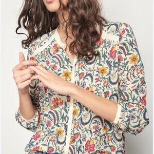 ba&sh Multicolor Floral Blouse